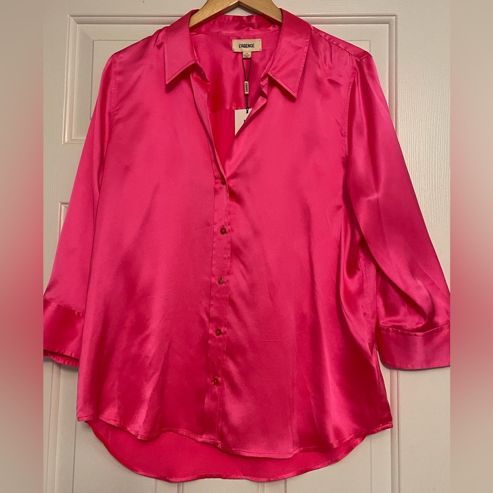 NWT L’Agence silk blouse